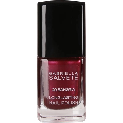 Gabriella Salvete Longlasting Enamel lak na nehty se třpytkami 20 Sangria 11 ml