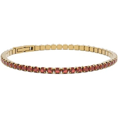 Furiosa Tenisový náramek s červenými krystaly Swarovski SB-CHERRYTENNIS-G 17 cm