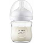 Philips Стъклено шише Philips Avent - Natural Response 3.0, flow 2/бавен, 0 м+, 120 ml (SCY930/01) - ozone