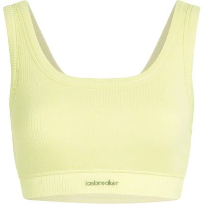Icebreaker Дамски спортен сутиен Icebreaker Women's Merino Rib Lotus Bra Sports bra - Citrine - размер XS (114-3464-0211)