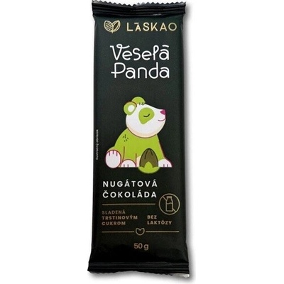 Laskao Veselá panda Nugátová čokoláda 50 g