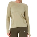 Asics Дамска тениска Asics Women's Road Seamless L/S Top Running shirt - Khaki / Cream (916-4757-0312)