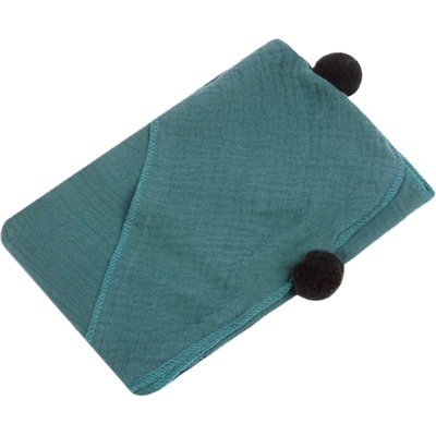 Sensillo Бебешка хавлия за баня Sensillo - Зелена, 75 х 75 cm (SILLO-08700)