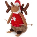 EUROFIRANY VIANOČNÁ DEKORAČNÁ REINDEER 37 CM VIACFAREBNÁ