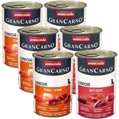 Animonda GranCarno Junior Mix príchutí 12 x 400 g