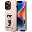 Pouzdro Karl Lagerfeld Liquid Silicone Ikonik NFT iPhone 15 Pro Max růžové