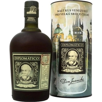 Ron Diplomático Reserva Exclusiva Edice Praha 12y 40% 0,7 l (holá láhev)