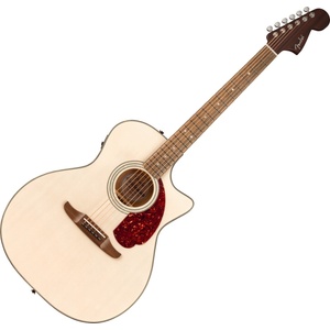 Fender California Deluxe Newporter CE WN White Blonde Електро-акустична китара Дреднаут