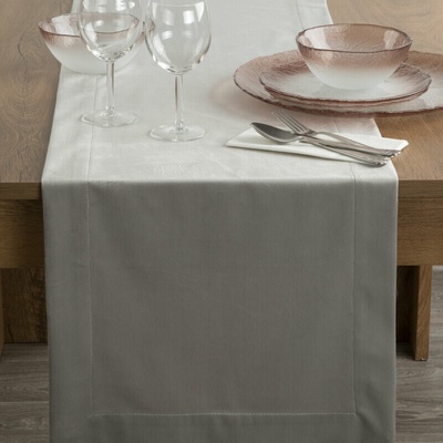 Takoy Běhoun na stůl 40x140 cm sametový MELINDA s ozdobným lemem-HF-452193 | 40 x 140 cm