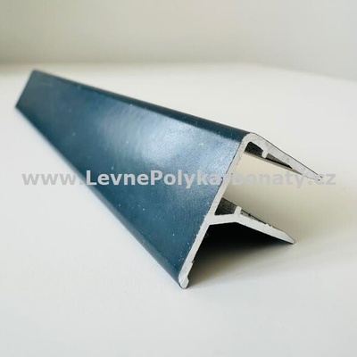 Ukončovací/okrajový AL-F/R profil na tl. 6 mm ELOX ANTRACIT - délka 6400 mm