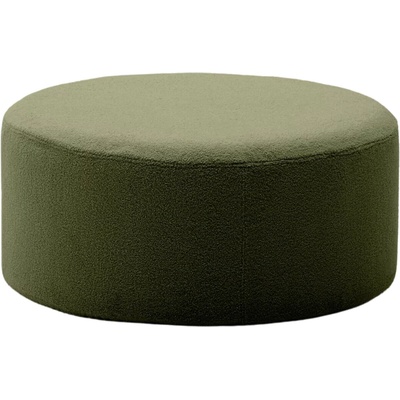 Kave Home Zelený bouclé taburet Kaeli 90 cm