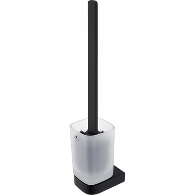 Nimco Nikau Toaletní WC kartáč s hranatou rukojetí černá mat NKC 30094CN-HR-90