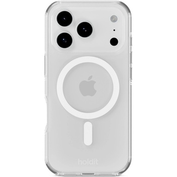 Holdit Гръб Holdit MagSafe за iPhone 17 Pro - Бял/Прозрачен