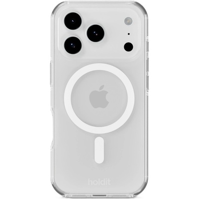 Holdit Гръб Holdit MagSafe за iPhone 17 Pro - Бял/Прозрачен