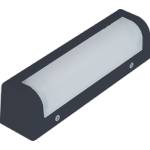 ELMARK Corner led АПЛИК 12w 230v 4000k ip54 ЧЕРЕН (91at800512bl)