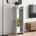 vidaXL Стойка за растения 2 бр. Бетонно сиво 30 x 30 x 100 см (899569)