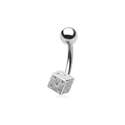 Piercingate piercing do pupíku hrací kostka PBP00293