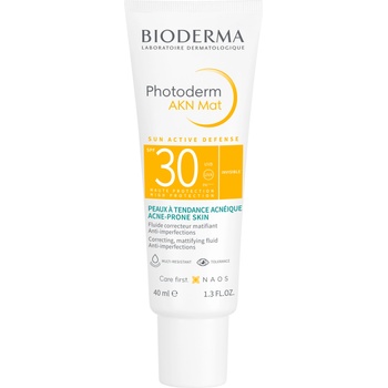 Image 1 of BIODERMA Photoderm Слънцезащитен флуид AKN Mat, SPF30, 40 ml