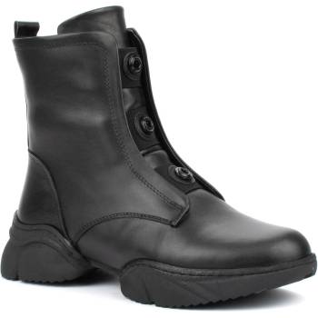 Image 1 of Спортни дамски боти от естествена кожа в черен цвят