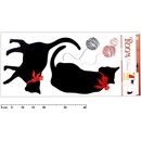 Anděl Přerov - Pokojová dekorace černé kočky 69x32 cm 937
