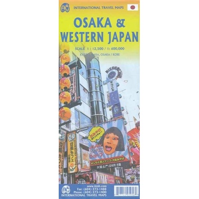 ITMB Publishing plán Osaka 1:12,5 t., Western Japan 1:670 t. ITM