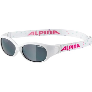 Alpina Детски слънчеви очила Alpina Sports Flexxy Kids Ceramic Black S3 Sunglasses - White / Dots / Black - размер One Size (205-0717-0611)