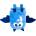 Crafty Climbing Торбичка за магнезий Crafty climbing Bat Chalk Bag - Blue - размер One Size (335-0451-0211)