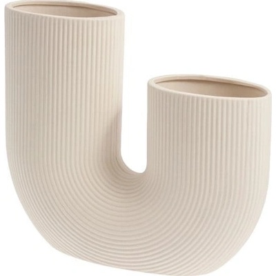 Storefactory Porcelánová váza STRÅVALLA Beige, béžová barva, porcelán