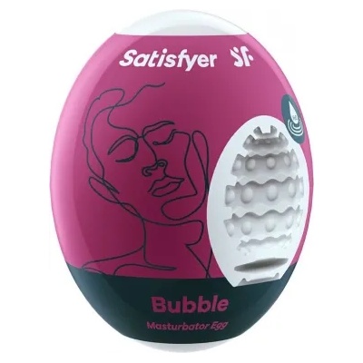Satisfyer Дискретен мастурбатор-яйце с вътрешен релеф Satisfyer Bubble