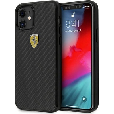 Ferrari Калъф Cover Ferrari On Track Carbon за iPhone 12 Mini FERCAHCP12SBK, Black (3700740480106)
