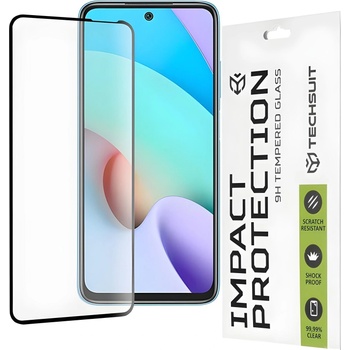 Techsuit защитно пълно покриващо стъкло 111D за Xiaomi Redmi 10/Redmi 10 2022 - Черен KP36621 (36621)