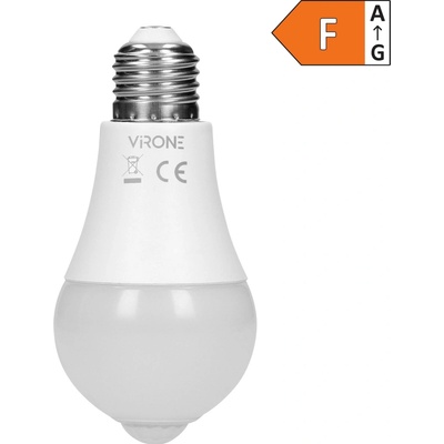 Virone LED žárovka E27, 230V, 12W, 1480lm, 4000k, neutrální bílá, 25000h, se senzorem pohybu