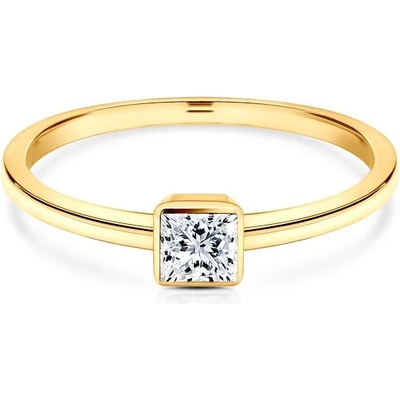 SAVICKI Годежен пръстен Pure: злато, диамант с шлифовка