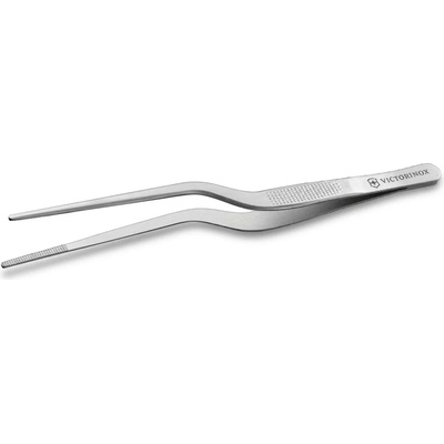 Kuchyňská pinzeta 16 cm, zahnutá, stříbrná, nerezová ocel, Victorinox