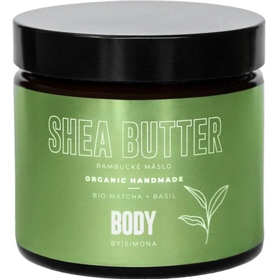 Beauty By Simona Body By Simona BIO MATCHA Organické ručně vyráběné bambucké máslo s bazalkou 250ml – Zboží Dáma