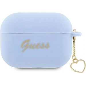 Guess Кейс Guess GUAP2LSCHSB за AirPods Pro 2, син / син, Silicone Charm Hea (3666339111007)