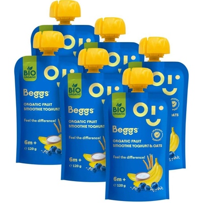 Beggs BIO Smoothie s ovocem, jogurtem a ovesnými vločkami 120 g