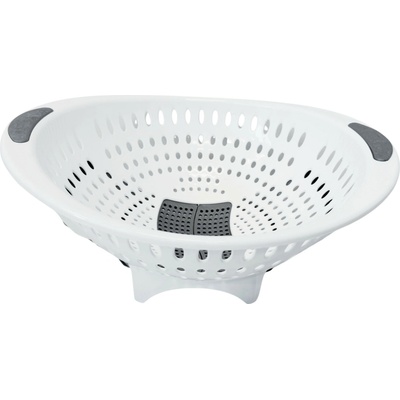 MEGA PLAST Cedník LUX s otvorem, bílý, 32,5 x 29 x 14 cm