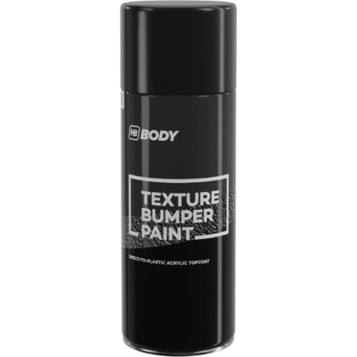 HB BODY bumper textura - Texturovaná barva na plasty ve spreji černá, 400ml