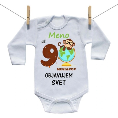 Boodyy Body s dlhým rukávom Už 9 mesiacov objavujem svet