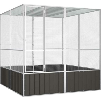 vidaXL klec pozink 213,5 x 217,5 x 211,5 cm