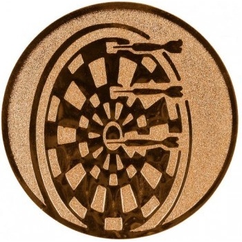 Pohary.com Emblém šipky bronz 25 mm