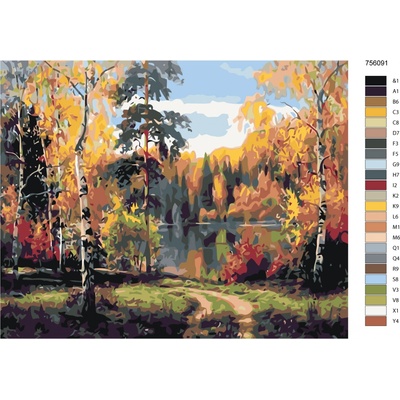 ZUTY Maľovanie podľa čísel JESENNÉ JAZERO