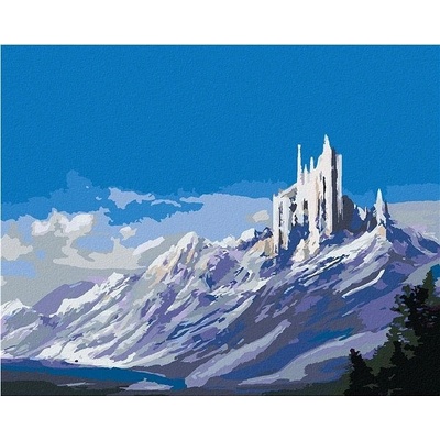 zuty Malování Podle Čísel Zámek V Horách 40 x 50 Cm Plátno Rám