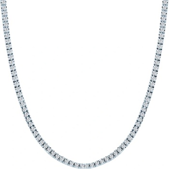 SAVICKI Тенис колие Luminy 3, 0 мм: бяло злато, бели сапфири