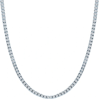 SAVICKI Тенис колие Luminy 3, 0 мм: бяло злато, бели сапфири