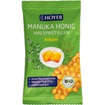 HOYER Пастили за гърло с био мед от манука - Herbs - 30 г
