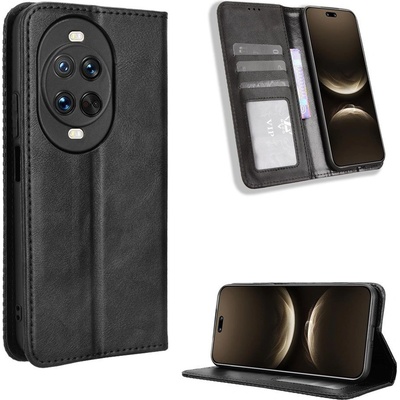 Huawei Калъф Портфейл за Huawei nova 14 Pro 5G - Кожен PU с Ретро Дизайн, Стенд, Джобове за Карти, Магнитно затваряне, Вкл. Протектор 4 Цвята