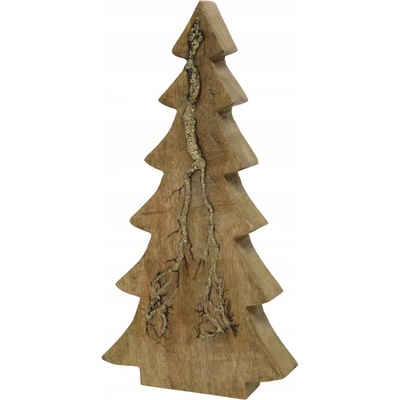 Stromček s trblietkami Kaemingk 15x30 cm hnedý