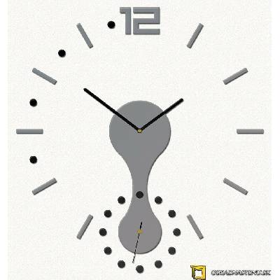 Moderné nástenné hodiny Grey PiXel